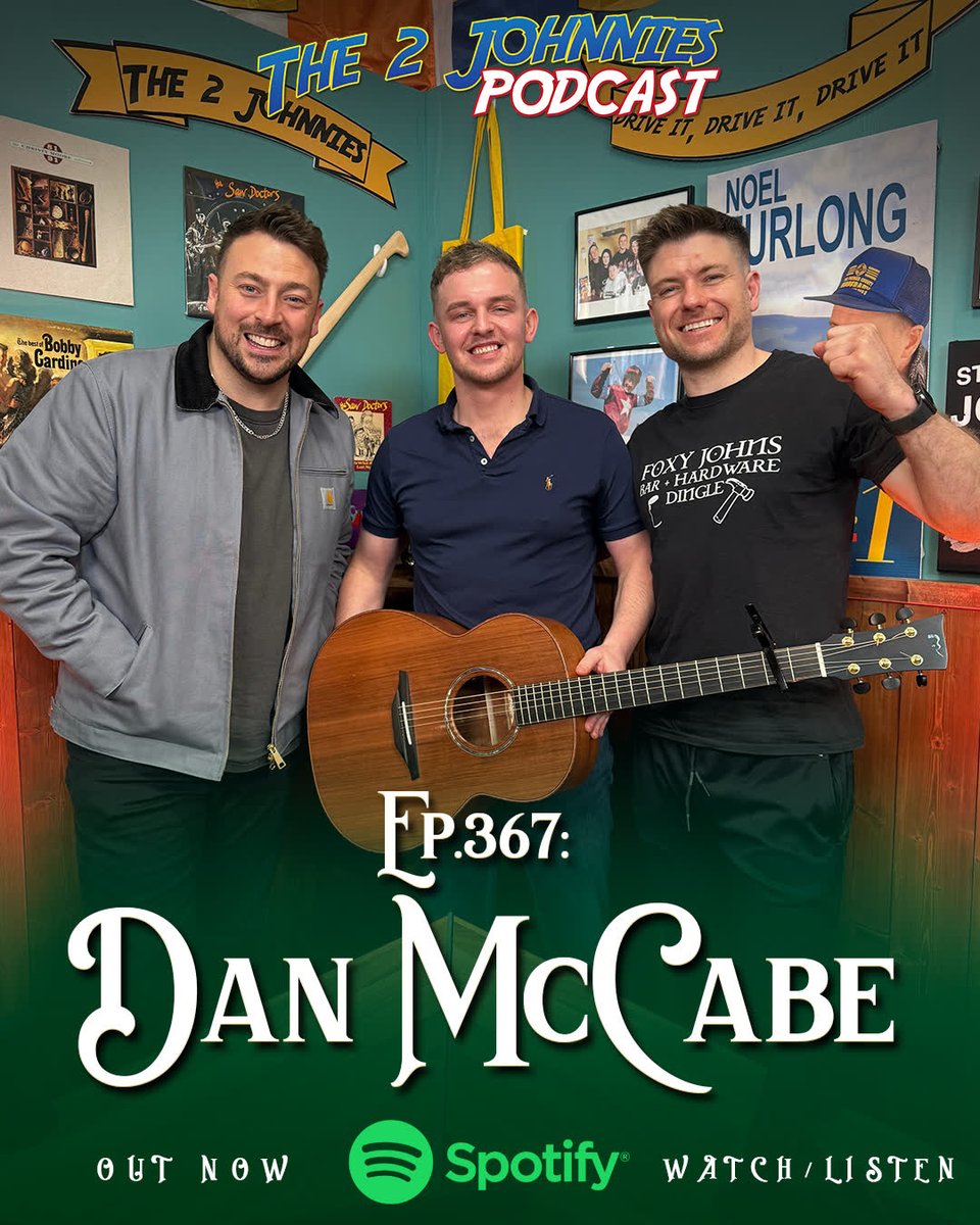 CWB Management (@cwbdotie) on Twitter photo "A man who sings with the passion of 10 Christy Moores, one verse and you’ll want to either drink a pint, cry or get a tricolour tattoo… And he has some story to go along with it!"
Ep. 367 featuring <a href="/DMCMusic96/">Dan McCabe</a> out now! "A man who sings with the passion of 10 Christy Moores, one verse and you’ll want to either drink a pint, cry or get a tricolour tattoo… And he has some story to go along with it!"
Ep. 367 featuring <a href="/DMCMusic96/">Dan McCabe</a> out now!