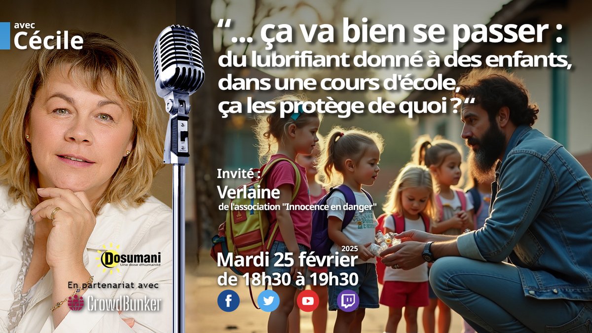 Dans l'émission "...ça va bien se passer" du mardi 25 février, du lubrifiant donné à des enfants dans une cour d'école, ça les protège de quoi ?