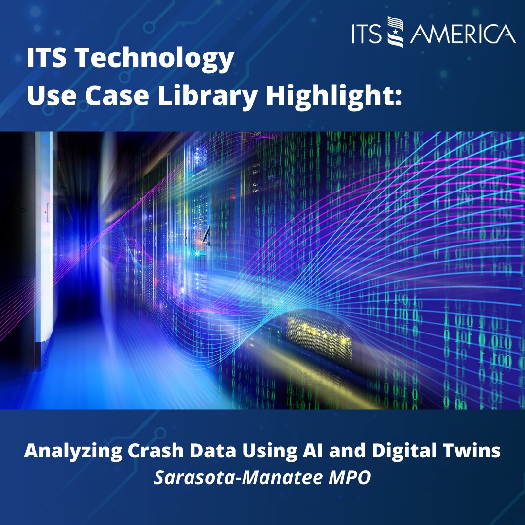 Analyzing Crash Data Using AI and Digital Twins: Sarasota-Manatee MPO struggled to use mass amounts of data in transportation planning, so they utilized Citian's CRASH platform to close data gaps &amp; expedite traffic safety analysis. ⚡

itsa.org/technology-use…
