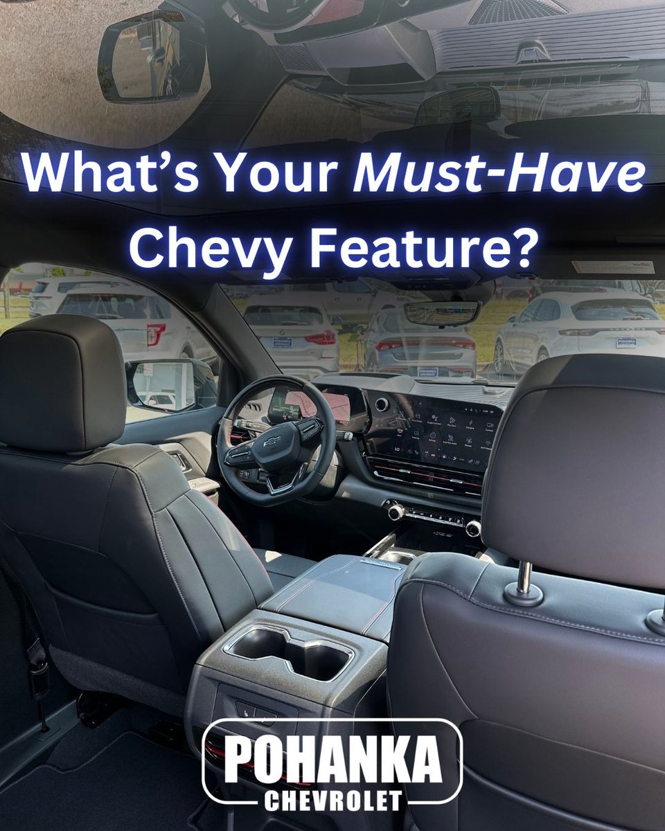 PohankaChevy's tweet image. ⚡ Big-screen infotainment, insane towing capacity, or the thrill of a turbocharged engine—Chevy has it all! 🛻 💪 But if you had to pick ONE must-have feature, what would it be?

Drop it in the comments! 👇

#pohankachevrolet #chantillyva #chevyperformance #chevyfeatures