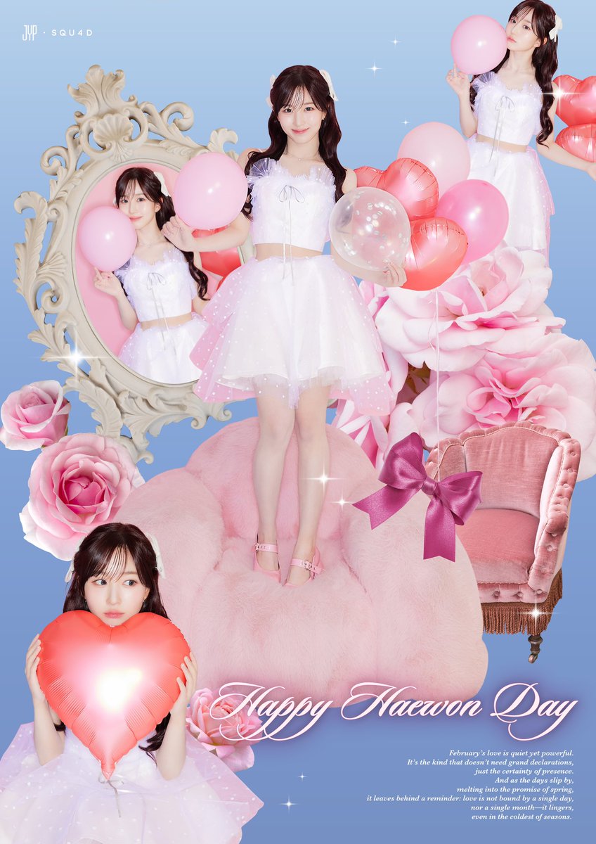 [🐻‍❄️] HAPPY HAEWON DAY

𝗛𝗔𝗣𝗣𝗬 𝗛𝗔𝗘𝗪𝗢𝗡’𝗦 𝗕-𝗗𝗔𝗬❤️

#NMIXX #엔믹스
#해원 #HAEWON
#사랑해_원없이
#OurSunshineHAEWON