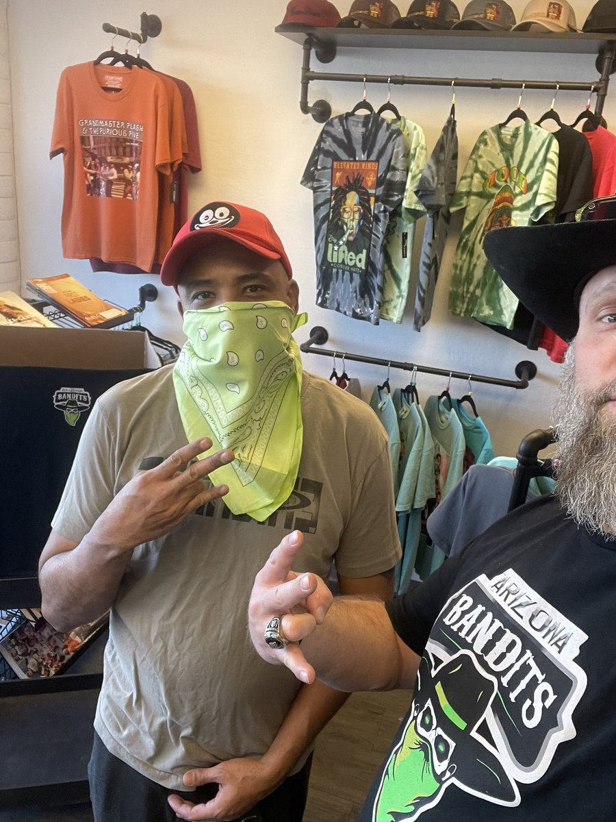 Official in Arena and ArizonaBandits.com website merchandise partner keeps us HOME!!!Team Dime Printz and Arizona Bandits local partners FOR ARIZONA!!! #azbanditsaf1 #tdprintz #banditsgear
