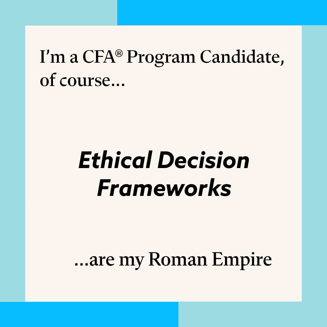 CFAProgram's tweet image. Obsessed with derivatives? You’re not alone. It’s the CFA candidate’s ‘Roman Empire’ meme. 😆
What’s your Roman Empire in finance? Which topic do you always think about?