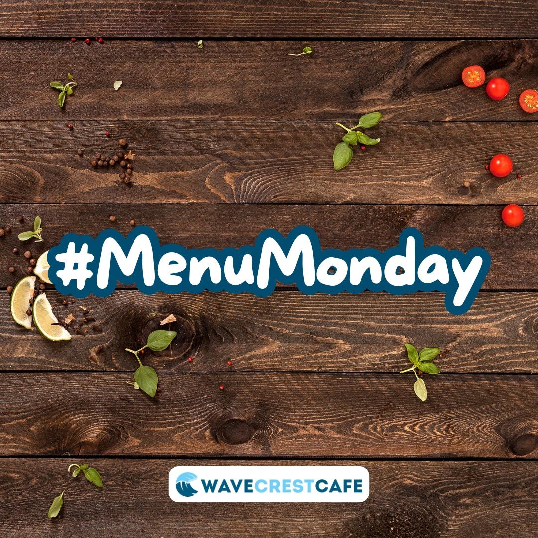 It's time for another #menumonday. 

This week we are featuring NAME OF ENTREE HERE, a delicious and nutritious way to power your learning and time with friends. Check your menu to see what we're serving all week. 

wavecrestcafe.com/menu/ 

#schoolnutrition