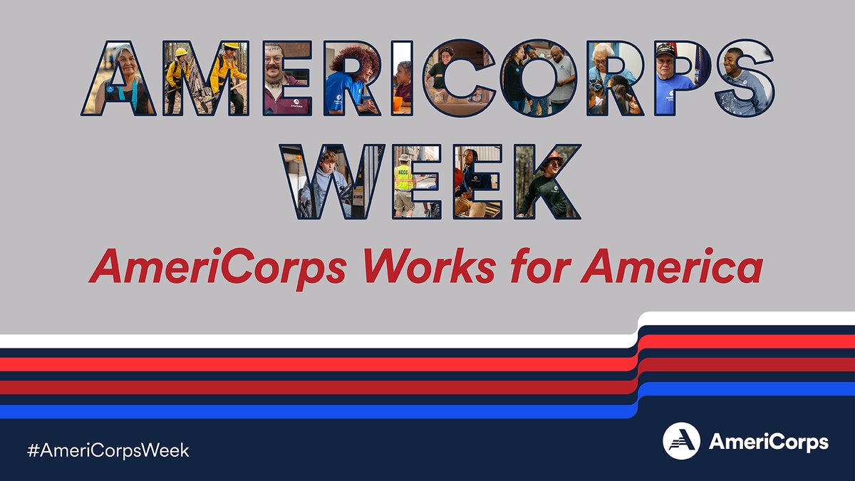 #AmeriCorpsWeek is March 9-15! 
Join us in honoring our members, <a href="/AmeriCorpsSr/">AmeriCorps Seniors</a> volunteers, and 1.3M+ alums who demonstrate how #AmeriCorpsWorks for America. Learn how you can celebrate: Bit.ly/ACWeek25SPK