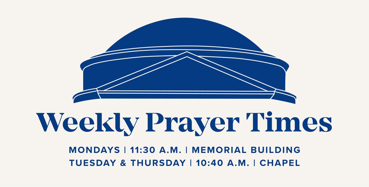 At 11:30am, a group of faculty, staff, and students are gathering to pray for our campus. We would love to see you there.