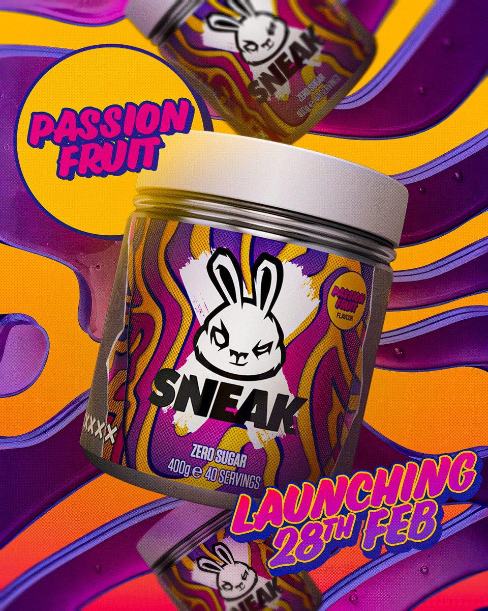 NEW FLAVOUR ALERT 🚨 This straight-up passion fruit formula is the liquid equivalent of relaxing in a hammock on a tropical beach. It's a summer holiday in a shaker, and that's what we all need right now. 🏖️

Launching 28th Feb in Energy AND Hydrate.
UK only... for now.