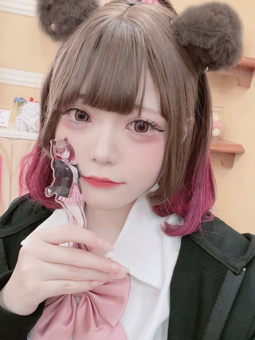 上手く染まらなかったお耳、加工で暗い色にしてみた! 