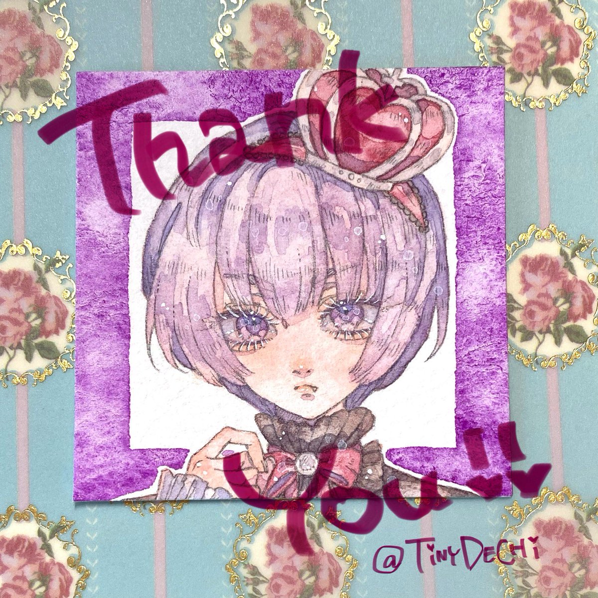 temoin__A's tweet image. ご依頼で描かせていただきました!!素敵なご縁をありがとうございました!!👑💖✨