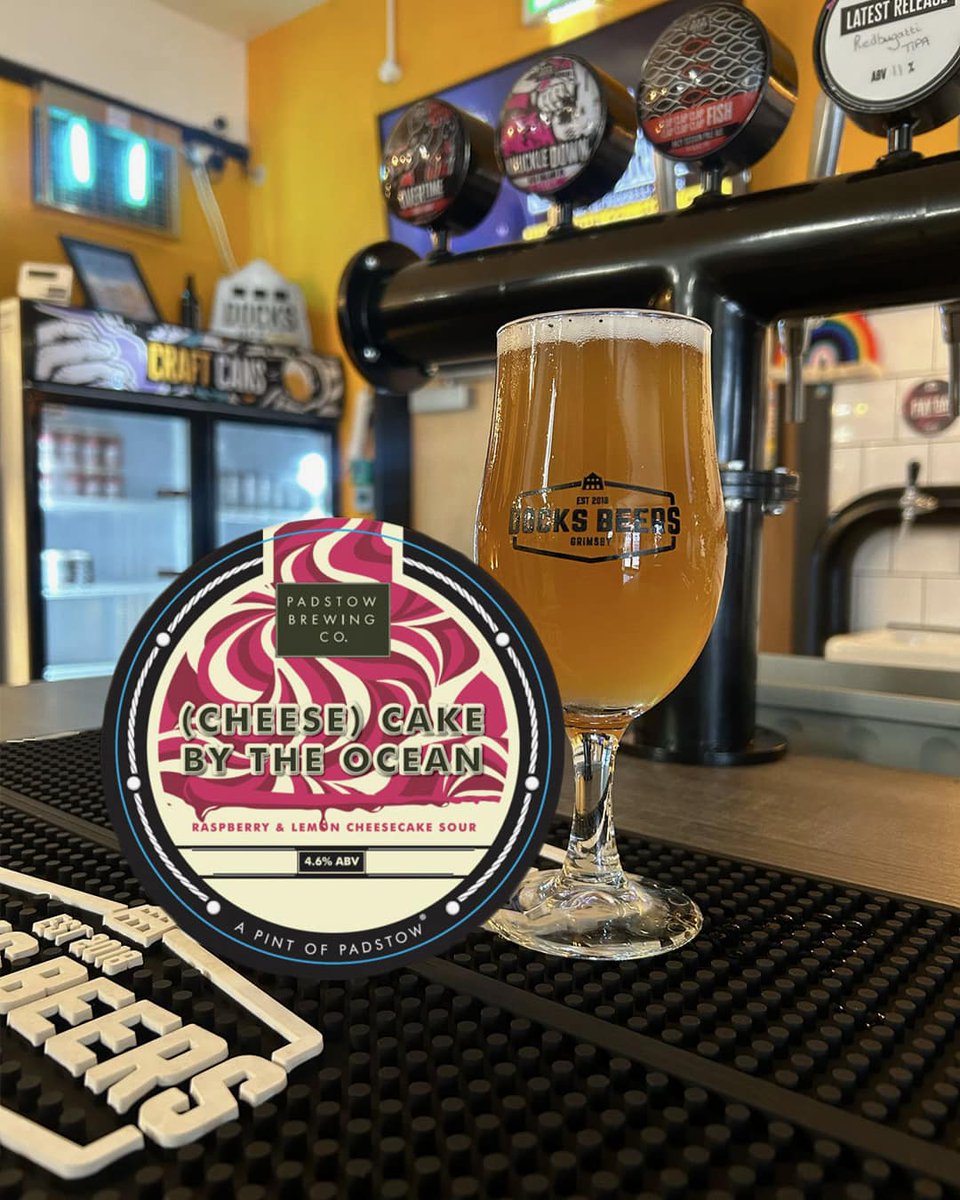 Docks Beers (@docksbeers) on Twitter photo New Guest Beer on Tap - (Cheese) Cake by the Ocean , a 4.6% Raspberry & Lemon Cheesecake Sour by <a href="/PadstowBrewing/">Padstow Brewing Co</a> 🍋
50 pints available - pop in to try before it’s gone! New Guest Beer on Tap - (Cheese) Cake by the Ocean , a 4.6% Raspberry & Lemon Cheesecake Sour by <a href="/PadstowBrewing/">Padstow Brewing Co</a> 🍋
50 pints available - pop in to try before it’s gone!