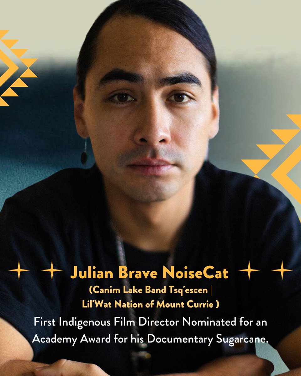 IllumiNative (@illuminative) on Twitter photo Groundbreaking moment for Indigenous storytelling! <a href="/jnoisecat/">Julian Brave NoiseCat</a> becomes first Indigenous film director to be nominated for an Academy Award for 'Sugarcane.' As the Oscars approach, this milestone amplifies Indigenous voices & stories. Watch now on Disney+ & Hulu! #SugarcaneFilm Groundbreaking moment for Indigenous storytelling! <a href="/jnoisecat/">Julian Brave NoiseCat</a> becomes first Indigenous film director to be nominated for an Academy Award for 'Sugarcane.' As the Oscars approach, this milestone amplifies Indigenous voices & stories. Watch now on Disney+ & Hulu! #SugarcaneFilm