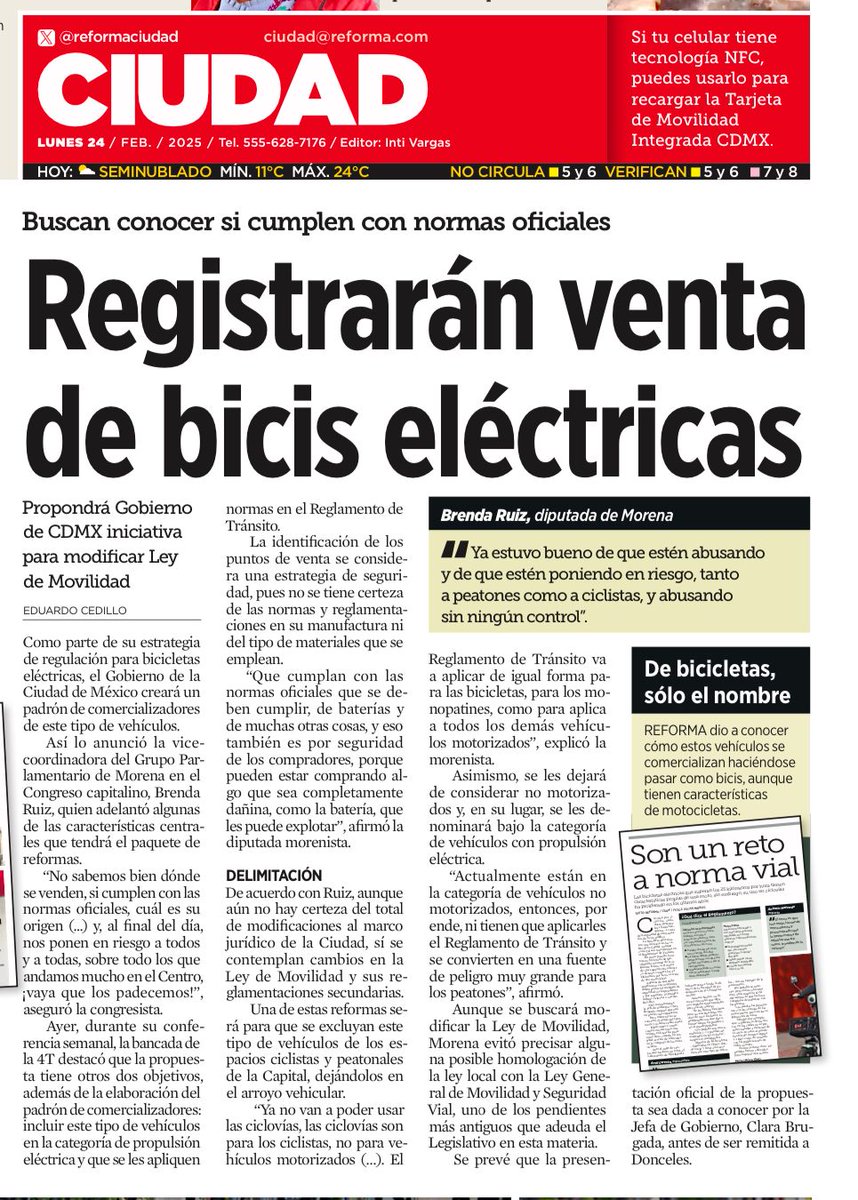 Los ridículos diputados del <a href="/Congreso_CdMex/">Congreso de la Ciudad de México</a> no pueden ni siquiera armonizar la ley de movilidad, y ya quieren regular las bicicletas ⚡ imponiendo hasta matrículas. 🤡