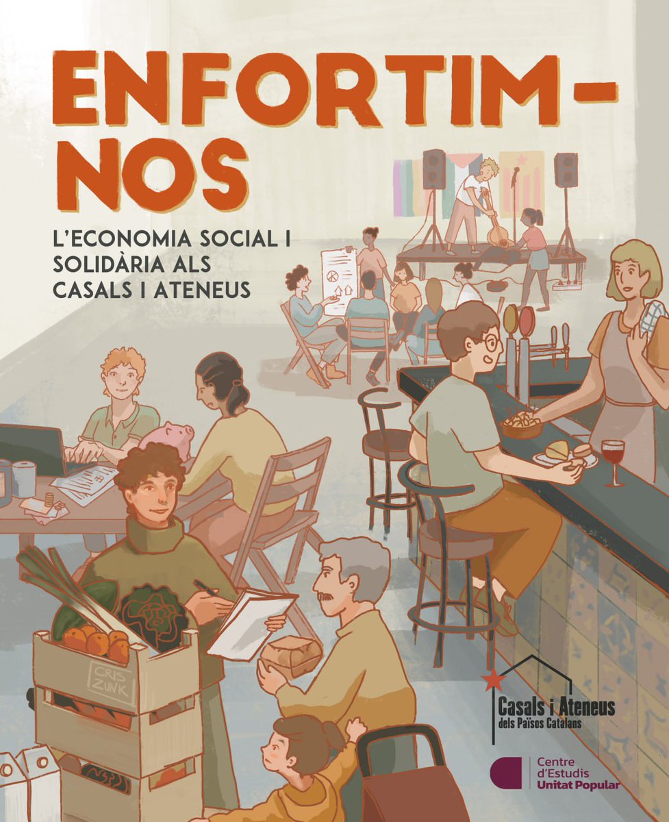 📢 Enfortim els Casals i Ateneus! Un nou impuls per a l'economia social i solidària‼️

El moviment popular dels Països Catalans afrontem un repte clau: connectar la seva massa associativa i consolidar les estructures populars com a espais de lluita i d'organització.

Obrim fil🧶