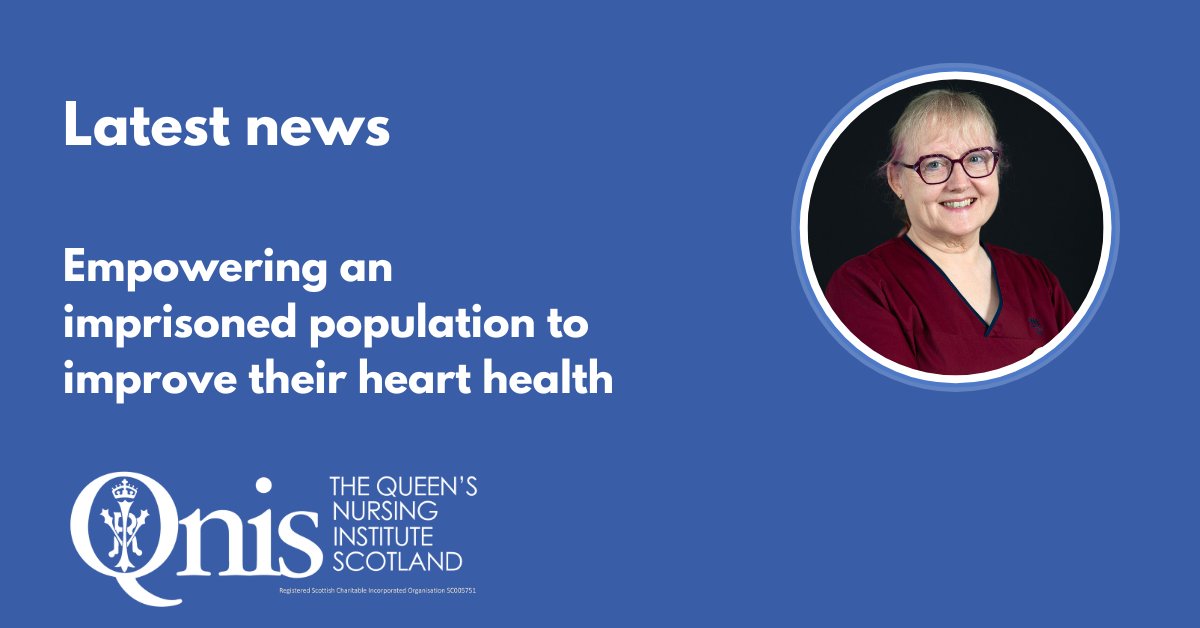 QNI_Scotland's tweet photo. Latest news

Empowering an imprisoned population to improve their heart health 

Queen's Nurse, Rosie Crighton, created an animation as an additional way to share information about heart health with those she supports.

Click here to learn more:
https://t.co/YCP7osH1CU https://t.co/J8AL6Ide7B