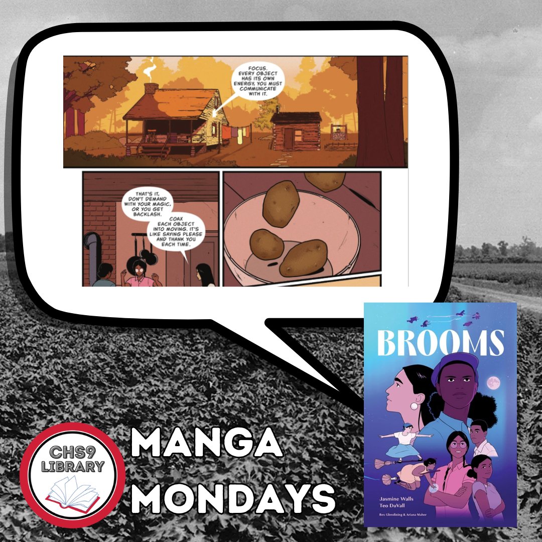 CHS9LIB's tweet image. In 1930’s Mississippi, magic is regulated &amp;amp; people of color are prohibited from practicing it. Hoping to earn enough money to be exempt or to simply move, a coven of witches form a team for underground broom racing, which is lucrative but illegal.
#CHS9Reads #MangaMonday @CISDLib