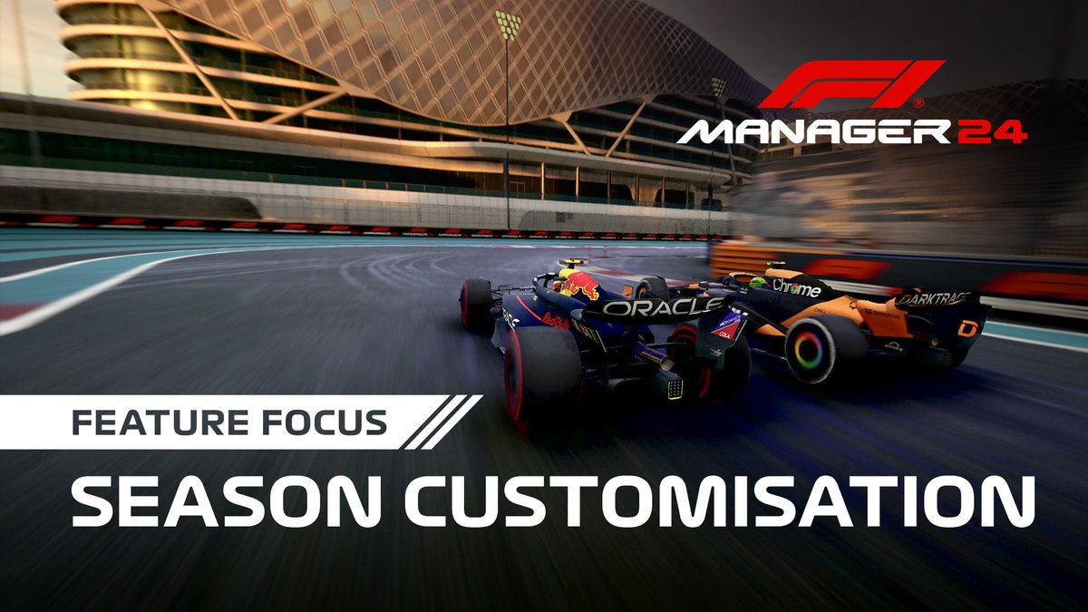 We're rolling out a new update for F1® Manager 24 tomorrow, and it's a big one!
 
Introducing Season Customisation:

✅ Custom Rosters
✅ Creating Drivers &amp; Staff
✅ Calendar customisation
✅ Rules &amp; Regs customisation
✅ Track evo improvements
 
More: f1manager.com/2024/news/seas…