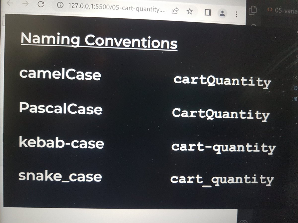 scripter_js's tweet image. Which of this naming conventions do you prefer ?