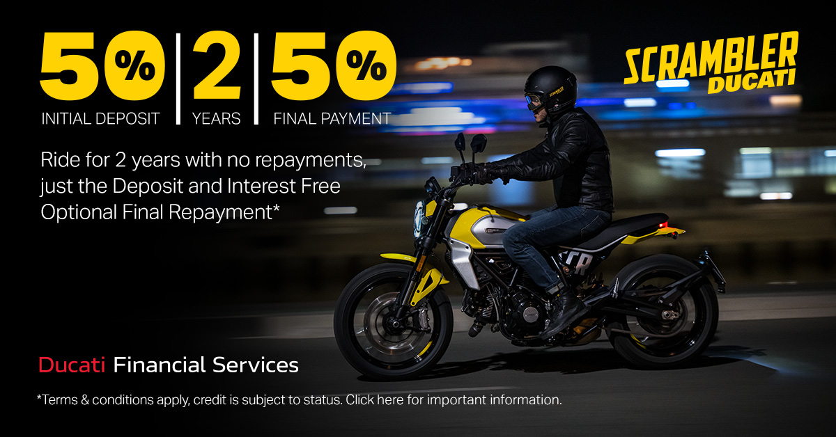 Get revved up with the new Ducati Scrambler Accelerate PCP finance program because next-gen freedom deserves next-gen finance. 

ducati.com/gb/en/current-… #ScramblerDucati