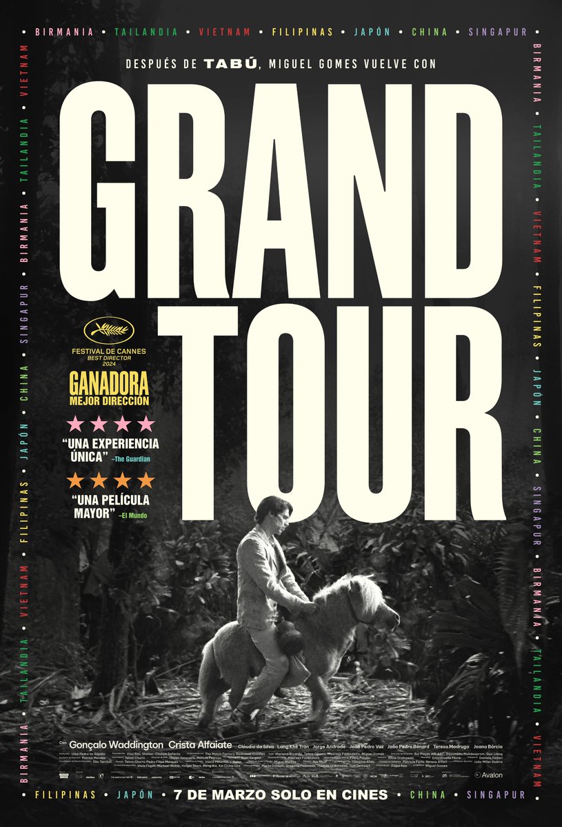 Los grandes viajes empiezan de la forma más insospechada.  😅 

Nuestro póster español para GRAND T🌏UR

7 de marzo. ¡Nos vemos en los cines!