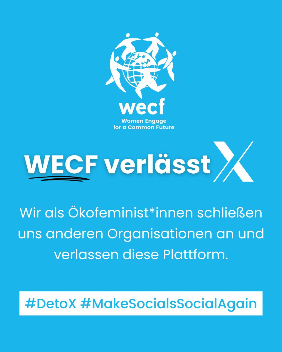 Bye bye! Unser Account bleibt trotzdem für's Archiv bestehen. #MakeSocialsSocialAgain #DetoX