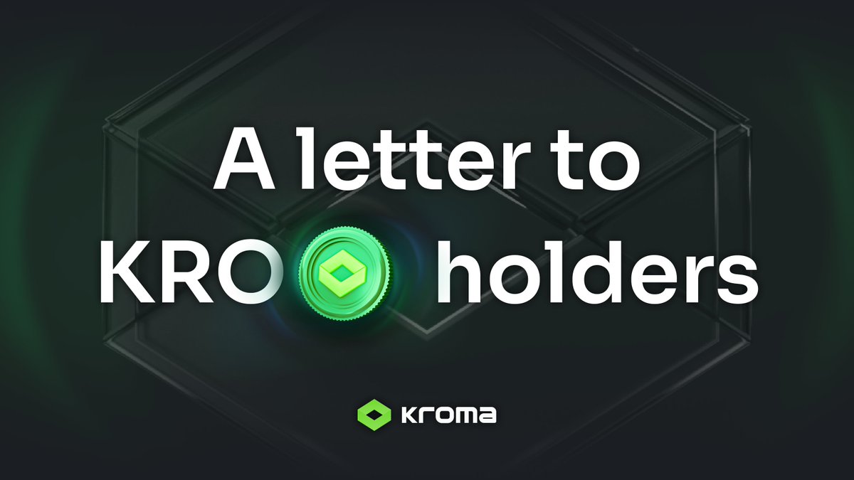 kroma_network's tweet photo. 1/ ✉️ A Letter to KRO Holders

In 2025, Kroma will strategically focus its resources on key growth areas, prioritizing business expansion and partnerships while driving user acquisition through Kropot to accelerate Web3 mass adoption.

Here’s our 2025 roadmap and vision for Web3 adoption. 🧵👇

📖 Full article: https://t.co/pW5WjJSXNU