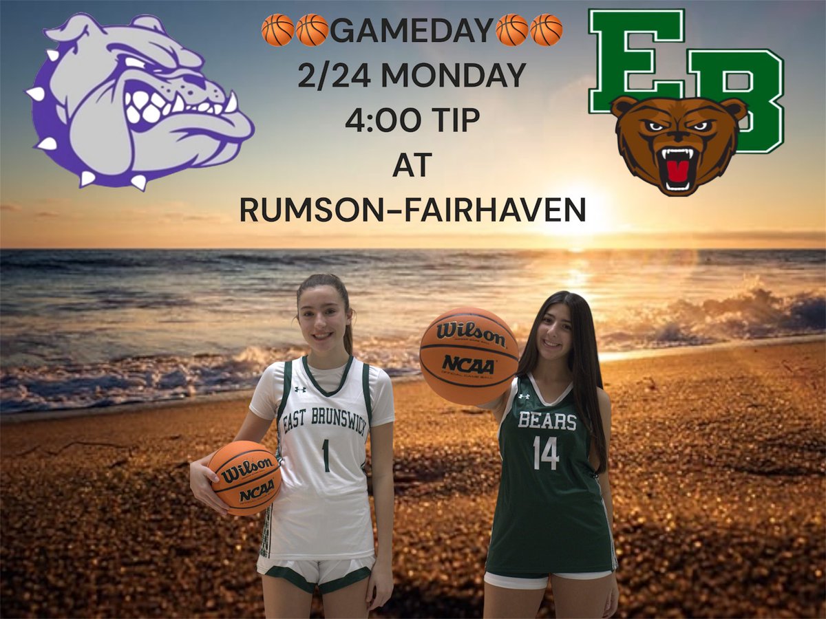 Excited to head down the shore today with <a href="/EBHSGirlsBBall/">East Brunswick HS Lady Bears 🏀</a> for our last regular season tune up before states. #GOBEARS!!!