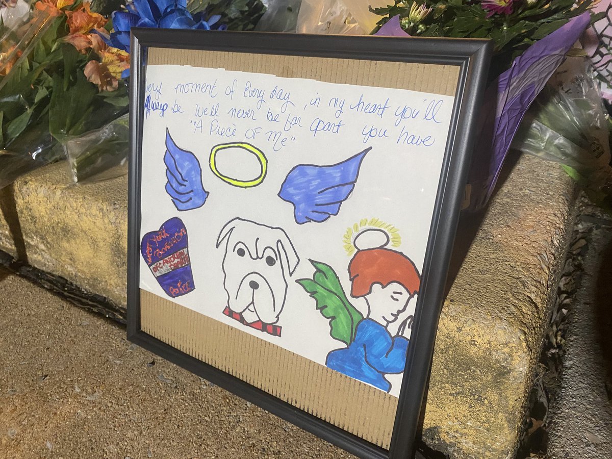 A memorial is growing in honor of Officer Andrew Duarte killed in the line of duty. Live updates on the shooting and a procession in honor of the officer 5-7am.