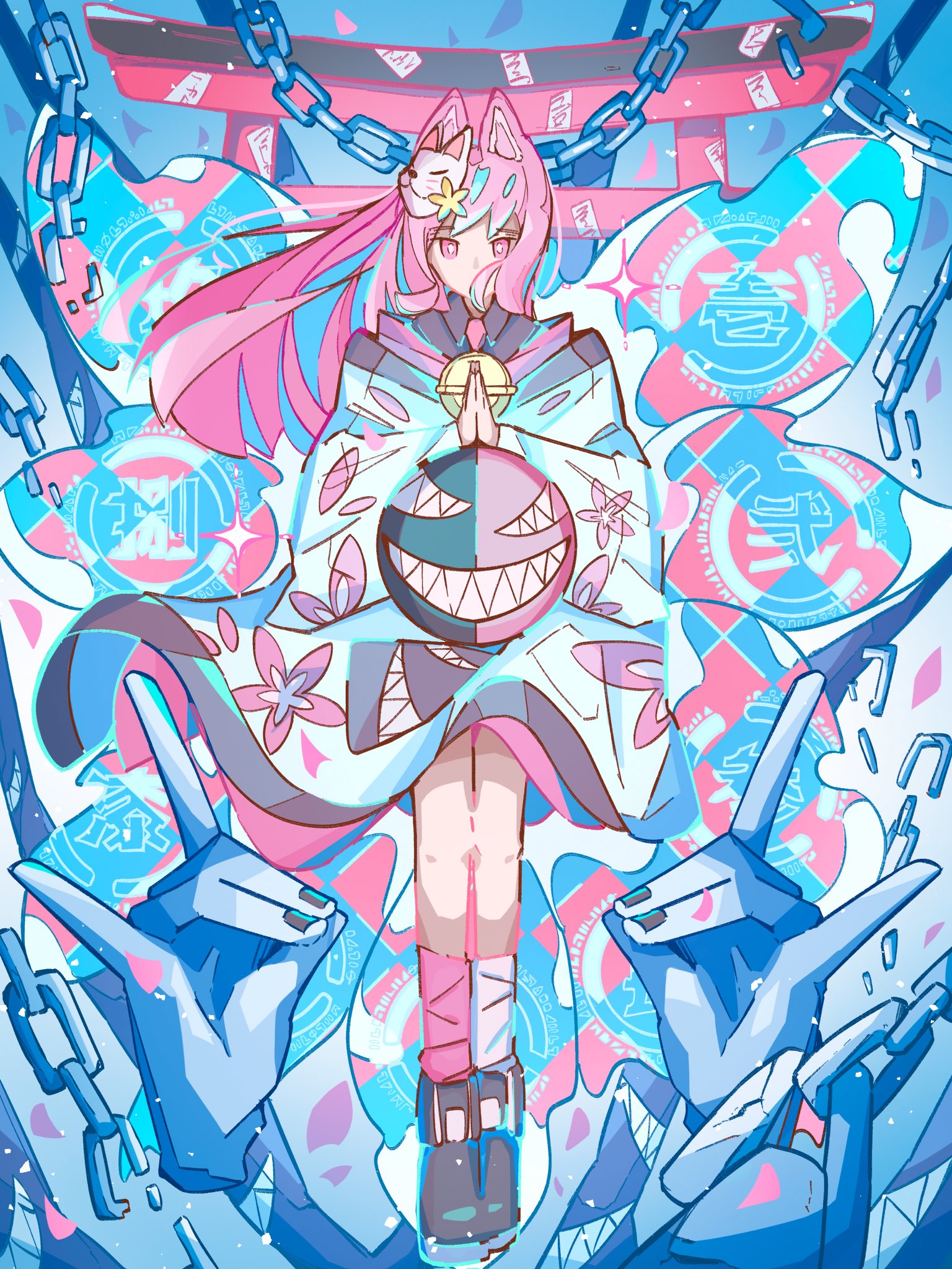 まちカドまぞく 2丁目 B2タペストリーB［千代田桃 ロリィタファッションver.］【描き下ろし】
