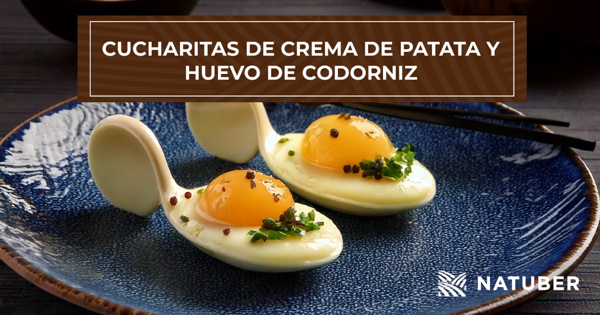 NatuberSL's tweet photo. 🥔✨ Cucharitas de crema de patata y huevo de codorniz: un bocado sofisticado 🥄🐣
#Natuber #Horeca https://t.co/rKPA3vjdf4