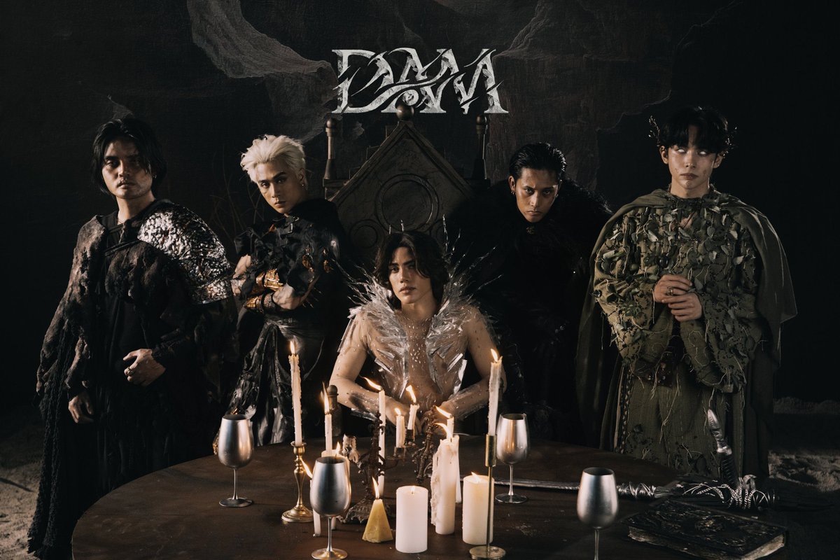 SB19 for DAM concept photo 🔥 The P-Pop Kings will return with new music on February 28 with #DAM before taking on their biggest Philippine concert stage at the Philippine Arena on May  31, 2025, in #SimulaAtWakas World Tour Kick Off

Tickets available starting March 15, 2025,