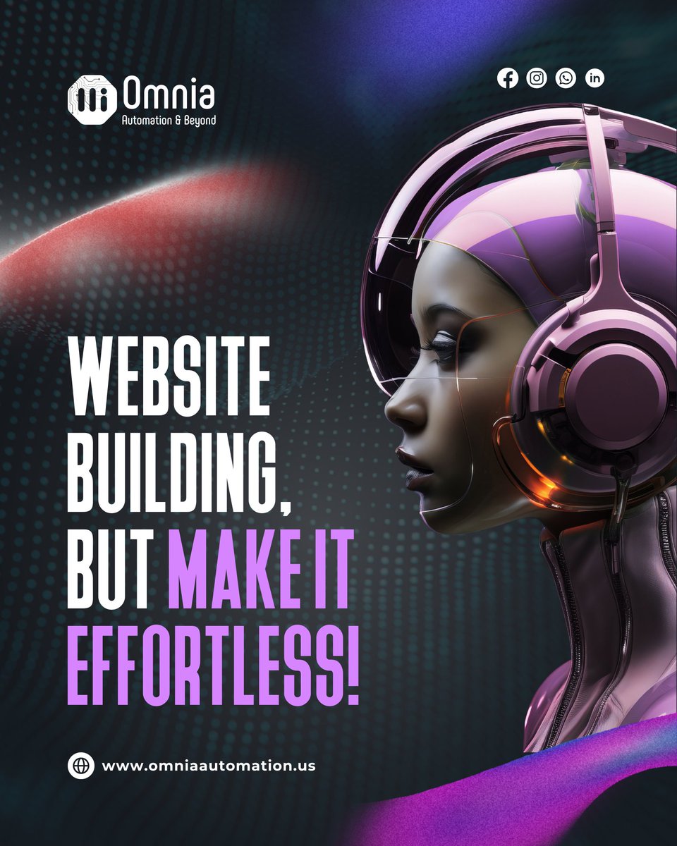 omniaautomation's tweet image. Omnia’s AI website builder does the heavy lifting. You just bring the vision.

#WebsiteMadeSimple #SmartTech #OmniaAutomation