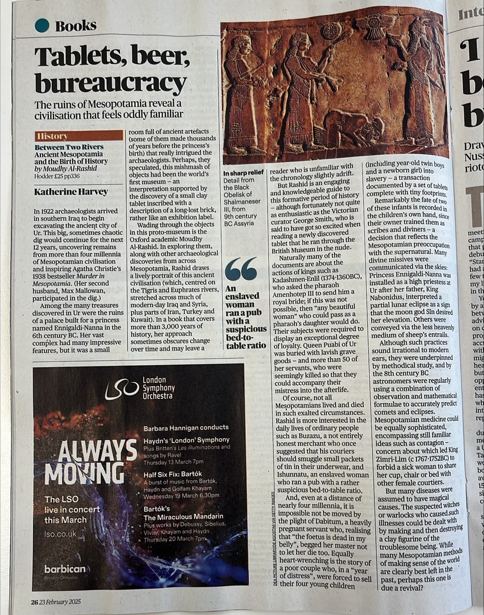 Anna Baty (@annasophiabaty) on Twitter photo ‘A lively portrait of this ancient civilisation … <a href="/Moudhy/">Dr. Moudhy Al-Rashid</a> is an engaging and knowledgeable guide … Many of her characters ... are extremely relatable … provides remarkable insights into ancient lives … it is impossible not be moved’ <a href="/thetimes/">The Times and The Sunday Times</a> ‘A lively portrait of this ancient civilisation … <a href="/Moudhy/">Dr. Moudhy Al-Rashid</a> is an engaging and knowledgeable guide … Many of her characters ... are extremely relatable … provides remarkable insights into ancient lives … it is impossible not be moved’ <a href="/thetimes/">The Times and The Sunday Times</a>