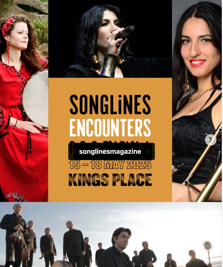 OLCAY BAYIR (@bayirolcay) on Twitter photo ✨✨Save the date 16th May at <a href="/KingsPlace/">Kings Place</a> ! I am soo happy to announce that I will be part of <a href="/SonglinesMag/">Songlines Magazine</a> Encounters Festival 2025 alongside wonderful artists ✨
Hope to see you there too 🥰
Book your seat here > shop.kingsplace.co.uk/31330/31331
co organised by <a href="/ArtStageUK/">Private (Follow @ArtstageHQ)</a> ✨✨Save the date 16th May at <a href="/KingsPlace/">Kings Place</a> ! I am soo happy to announce that I will be part of <a href="/SonglinesMag/">Songlines Magazine</a> Encounters Festival 2025 alongside wonderful artists ✨
Hope to see you there too 🥰
Book your seat here > shop.kingsplace.co.uk/31330/31331
co organised by <a href="/ArtStageUK/">Private (Follow @ArtstageHQ)</a>
