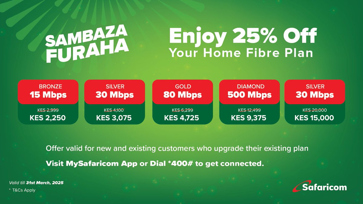 GedBrian's tweet image. Kuna 25% disc  on Saf net for new and existing customers who upgrade their packages,offer iko  valid til 31st March.Saf Iko na Secure Net pia router na installation ni free!! Mimi napenda kuwatch YouTube na hii net, he wewe? #FeelsGoodToBeHome #feelsgoodtoupgrade @SafaricomPLC