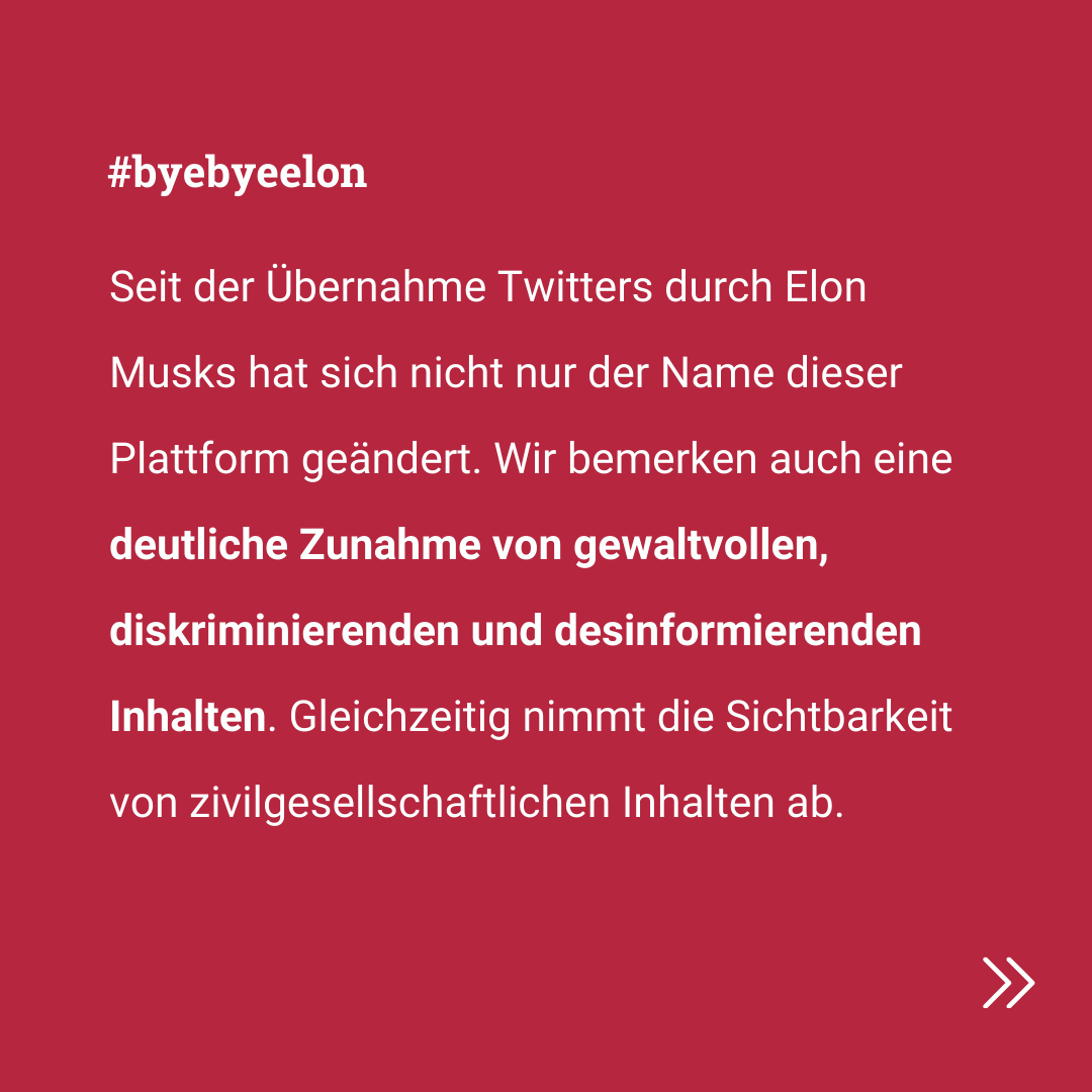 SODI_ev's tweet photo. Gegen Hass &amp; Hetze: Mit @venro_eV , @erlassjahr  &amp; @HI_Deutschland  sagen wir heute #ByeByeElon uns stellen unsere Aktivitäten auf X ein. #eXit👇 https://t.co/sxnnD0bv4W
