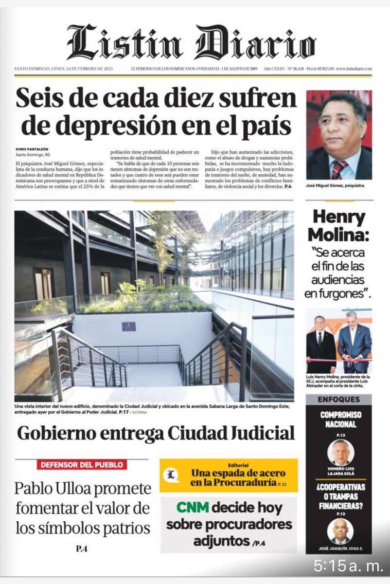 Salud mental. 
Emergencia nacional.