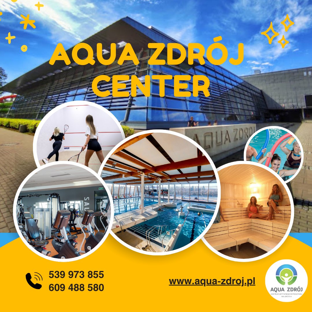 Poniedziałek to świetny moment, by ruszyć się po weekendzie! Sauna, basen, aqua aerobic, squash, siłownia, spinning i zajęcia sportowe w grupach – u nas znajdziesz wszystko, czego potrzebujesz, by wejść w nowy tydzień z mocą!
Zapraszamy do Aqua Zdrój Wałbrzych!