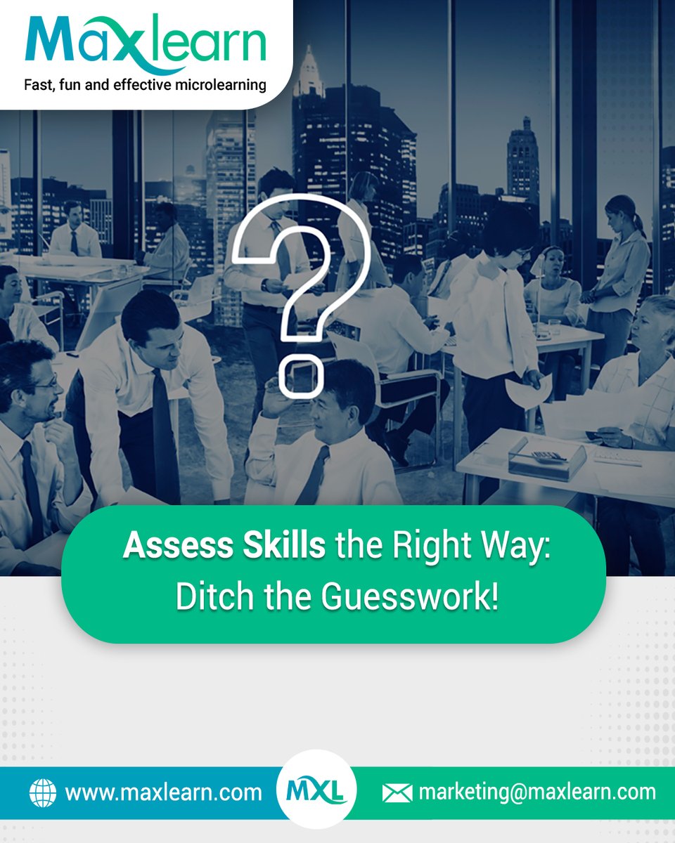 maxlearn_global's tweet image. 🔍 Guesswork in assessments leads to weak skills! 🚀
✅ Confidence-based assessments ensure real mastery in microlearning.
📢 Click to know more: [maxlearn.com/blogs/microlea…]
#Microlearning #SkillMastery #ComplianceMicrolearning #ConfidenceBasedLearning #EdTech