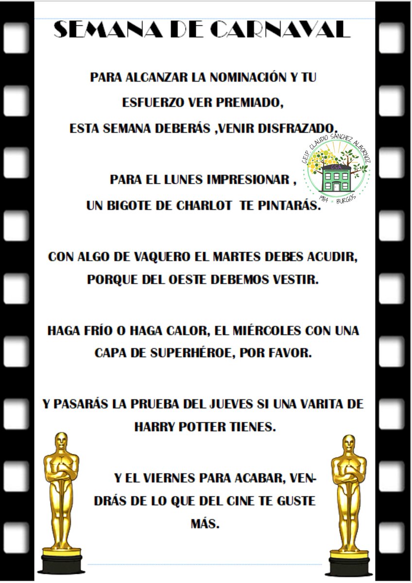 Esta semana en el <a href="/Claudio_CEIP/">CEIP Claudio Sánchez Albornoz</a>  la patarrona nos pide venir así... #proyectosdelCladuio