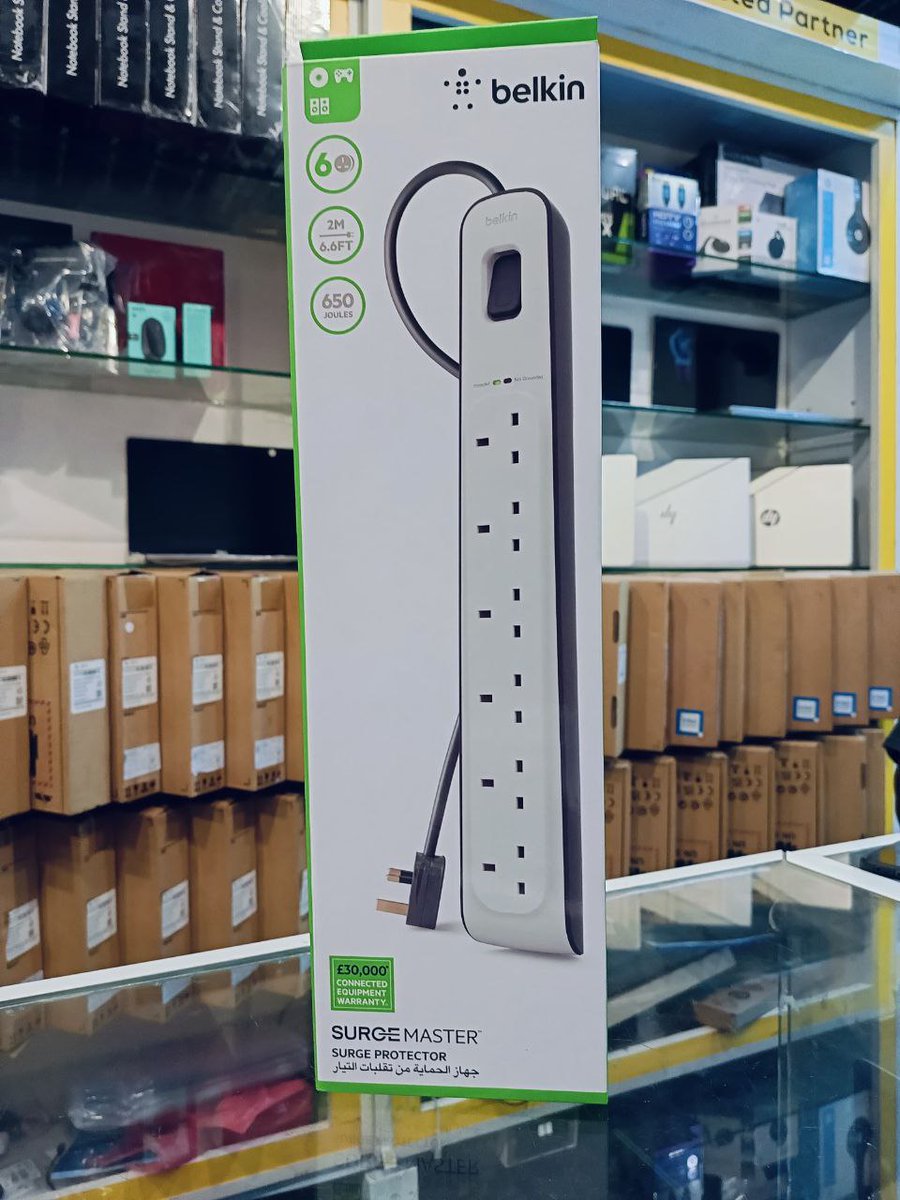 7skyComputers's tweet photo. @C_NyaKundiH Protects home-office electronics
Ideal for laptops, desktops, printers, routers, and other home-office device
Six protected AC outlets
2-m power cord
Damage-resistant housing protects circuits from fire and impact.
withstand power surge of upto 650joules
Call/WhatsApp 0114138467 https://t.co/iJ3BQtmG7O