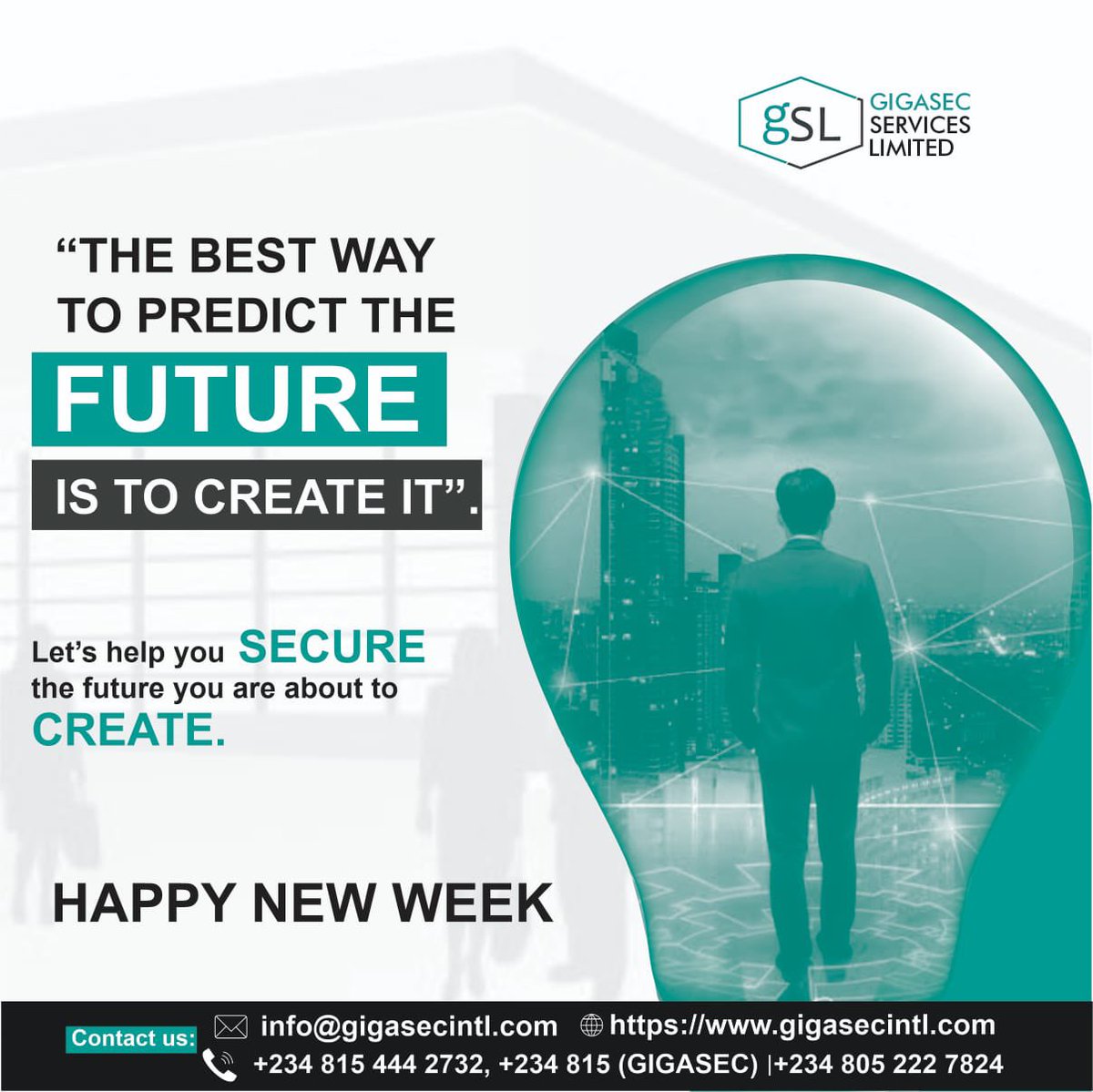 Gigasecintl's tweet image. Security solutions aren't just about locks and alarms; they're about building a future where peace of mind is the ultimate asset."

A Secured Future is the best form of Investment.
#securitysolutions 
#securityservices 
#SecuredFuture
#mondaymotivation