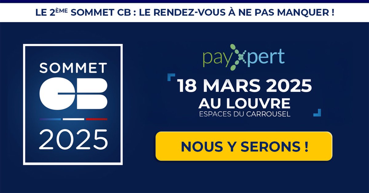 🚀 Rejoignez PayXpert au Sommet CB Paris 2025 ! Venez découvrir notre solution de paiement omnicanale, conçue pour booster votre activité sur tous les canaux. Pour plus d'informations ➡️ sommetcb.cartes-bancaires.com/e/paris2025