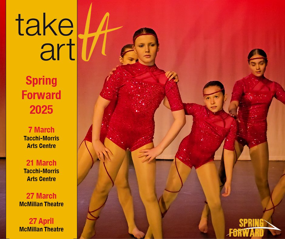 Spring Forward is more than a festival—it’s a celebration of talent, creativity, and community. Don’t miss three evenings of spectacular performances AND our exclusive 20th Anniversary Gala! 
#SpringForward2025 #LivePerformance #SupportLocalTalent