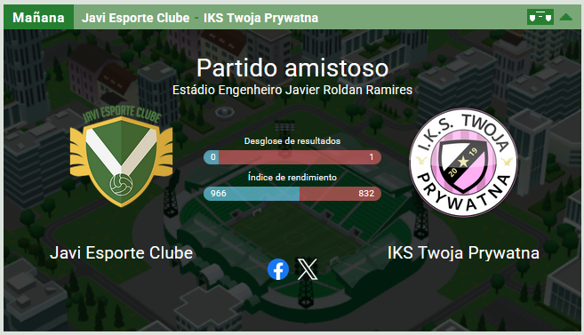 Esta semana recibiremos en nuestro Estádio Engenheiro Javier Roldan Ramires a los amigos en twitter <a href="/IKS_TP/">IKS Twoja Prywatna</a>🇵🇱 y esperamos que sea un buen partido sin lesionados para nadie para aprovechar el entrenamiento