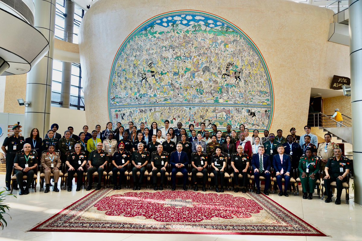 MEAIndia's tweet photo. Women in Peacekeeping!

The first ever conference for Women Peacekeepers kicks off in New Delhi today, uniting women peacekeepers from 35 Troop Contributing Countries.

EAM @DrSJaishankar in his keynote address reiterated: “Guided by Vasudhaiva Kutumbakam- the world is one family- 🇮🇳 reaffirms its dedication to global peace & gender diversity in UN peacekeeping.”

#WomenInPeacekeeping #GlobalSouth #UNPeacekeeping #IndiaUN