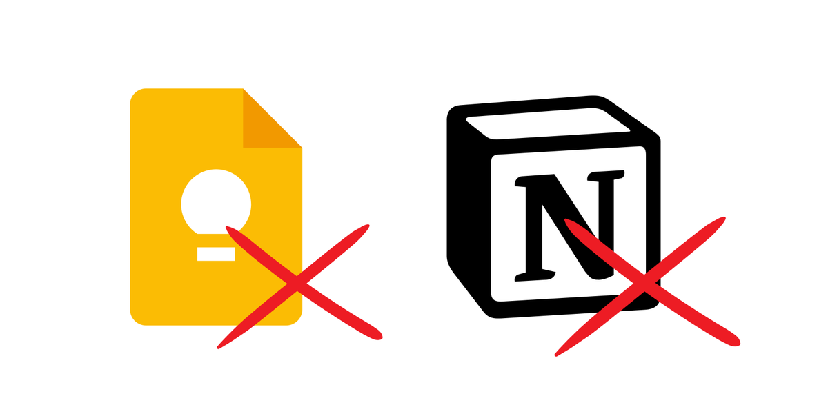 M_Solidus's tweet photo. Stop using Notion or Google Keep.

1. Your notes are not private
2. You don’t own your notes

You’re few click from all your notes being public or gone completely. https://t.co/gb5oiiauAY