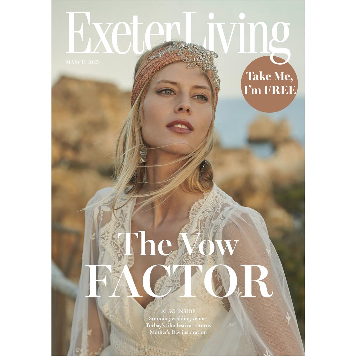 The March issue has landed! Check out our bumper wedding content, plus bags of arts &amp; culture to see you through the coming month!

Front cover 📸: Browns of Totnes 

#Exeter #ExeterLivingmag