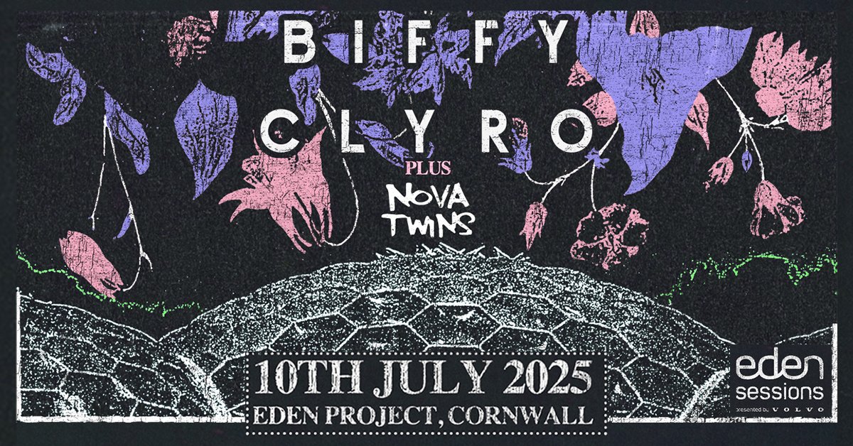Eden Sessions (@theedensessions) on Twitter photo New announcement! <a href="/BiffyClyro/">Biffy Clyro</a> plus <a href="/NovaTwinsMusic/">Nova Twins</a> will play on Thurs 10 July 2025. Tickets will go on sale to Inside Track Passholders at 10am on Tue 25 Feb and will go on general sale at 3.30pm on Thurs 27 Feb.
edensessions.com/line-up/biffy-… New announcement! <a href="/BiffyClyro/">Biffy Clyro</a> plus <a href="/NovaTwinsMusic/">Nova Twins</a> will play on Thurs 10 July 2025. Tickets will go on sale to Inside Track Passholders at 10am on Tue 25 Feb and will go on general sale at 3.30pm on Thurs 27 Feb.
edensessions.com/line-up/biffy-…