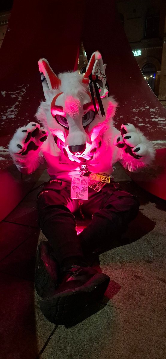 Summoned some Deamons this #NordicFuzzCon 
It was amazing and i hope you all come home safely~

#furry #fursuit #FursuitEveryday #kitsune #Cosplay