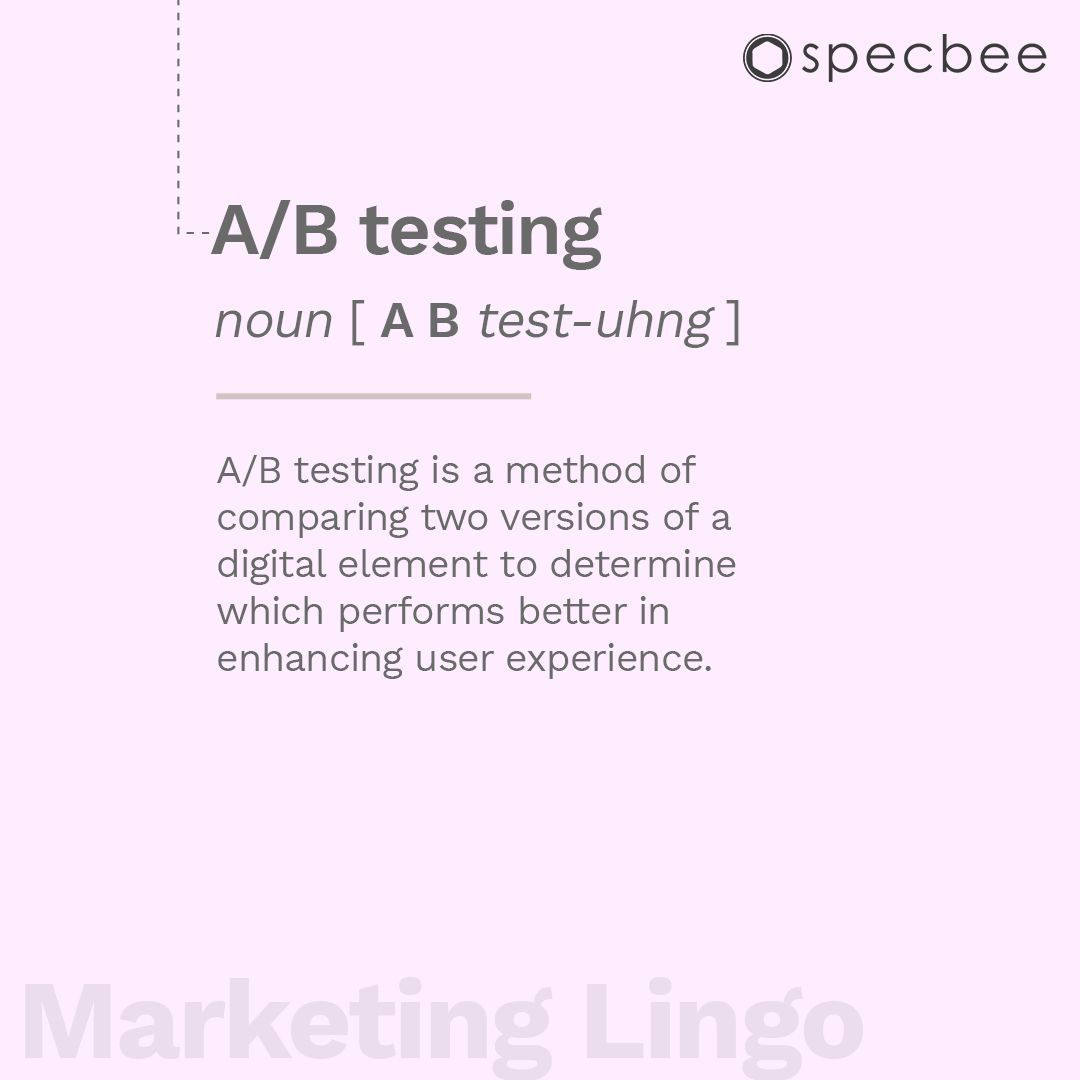 specbee's tweet image. Just like trying two different layouts for a store&apos;s window display to decide which setup works best to draw in more people, A/B testing helps make the better choice comparing two website elements.

#MondaysForLearning #testing #SoftwareTesting